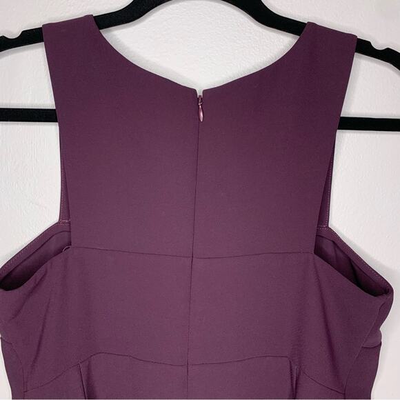 Amanda Uprichard deep plum purple sleveless mini dress women's size small - Picture 5 of 6